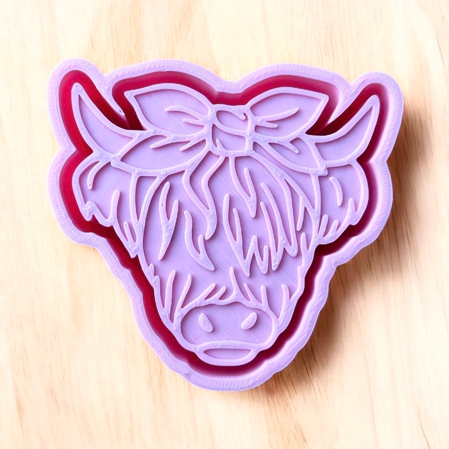 Cow With Bow Freshie Mold