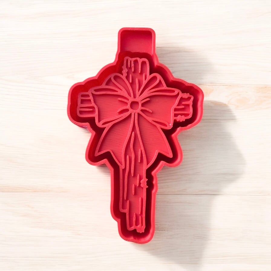 Cross and Bow Freshie Mold