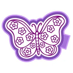 Floral Butterfly Mold