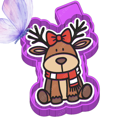 Christmas Reindeer Freshie Mold