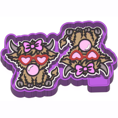 Highland Cow Bubble Vents 
