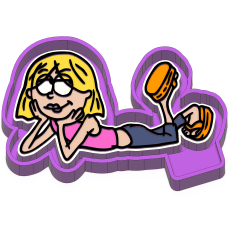 Lizzy Relax Childhood Freshie Mold