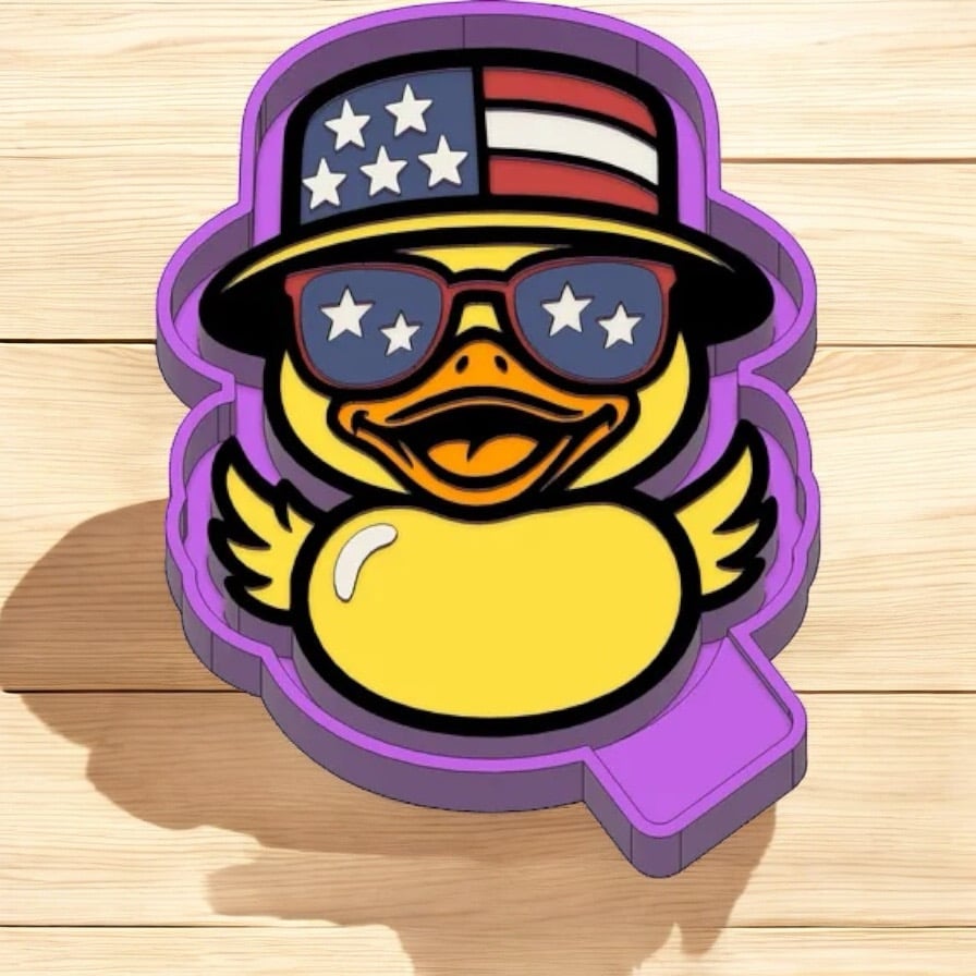 Red White & Duck Freshie Mold