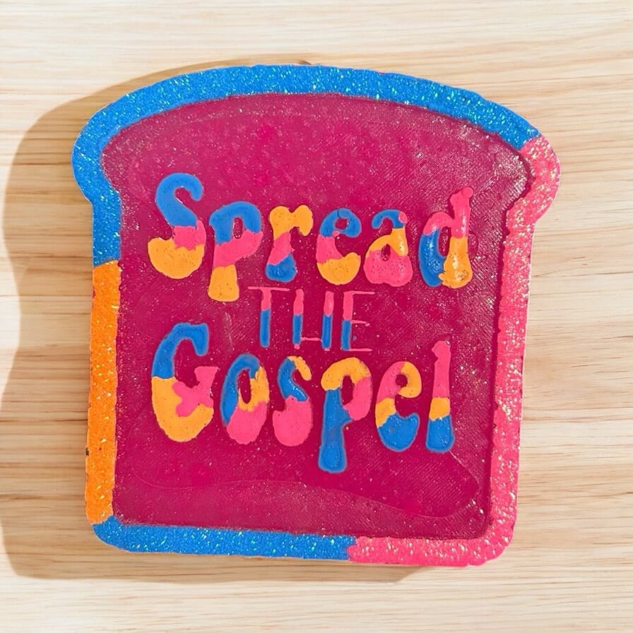 Spread The Gospel Freshie Mahogany Teakwood