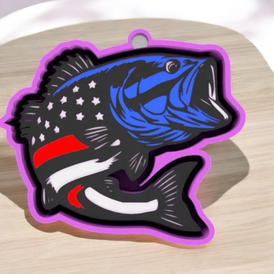 USA Fish Freshie Mold