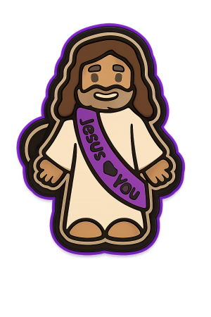 Jesus Loves You Freshie Mold