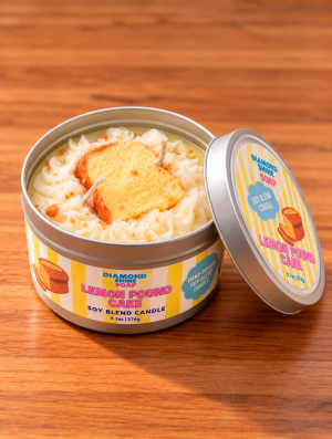 Lemon Poundcake Tin Candle